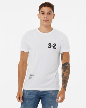 Resultees classic design on a white t-shirt